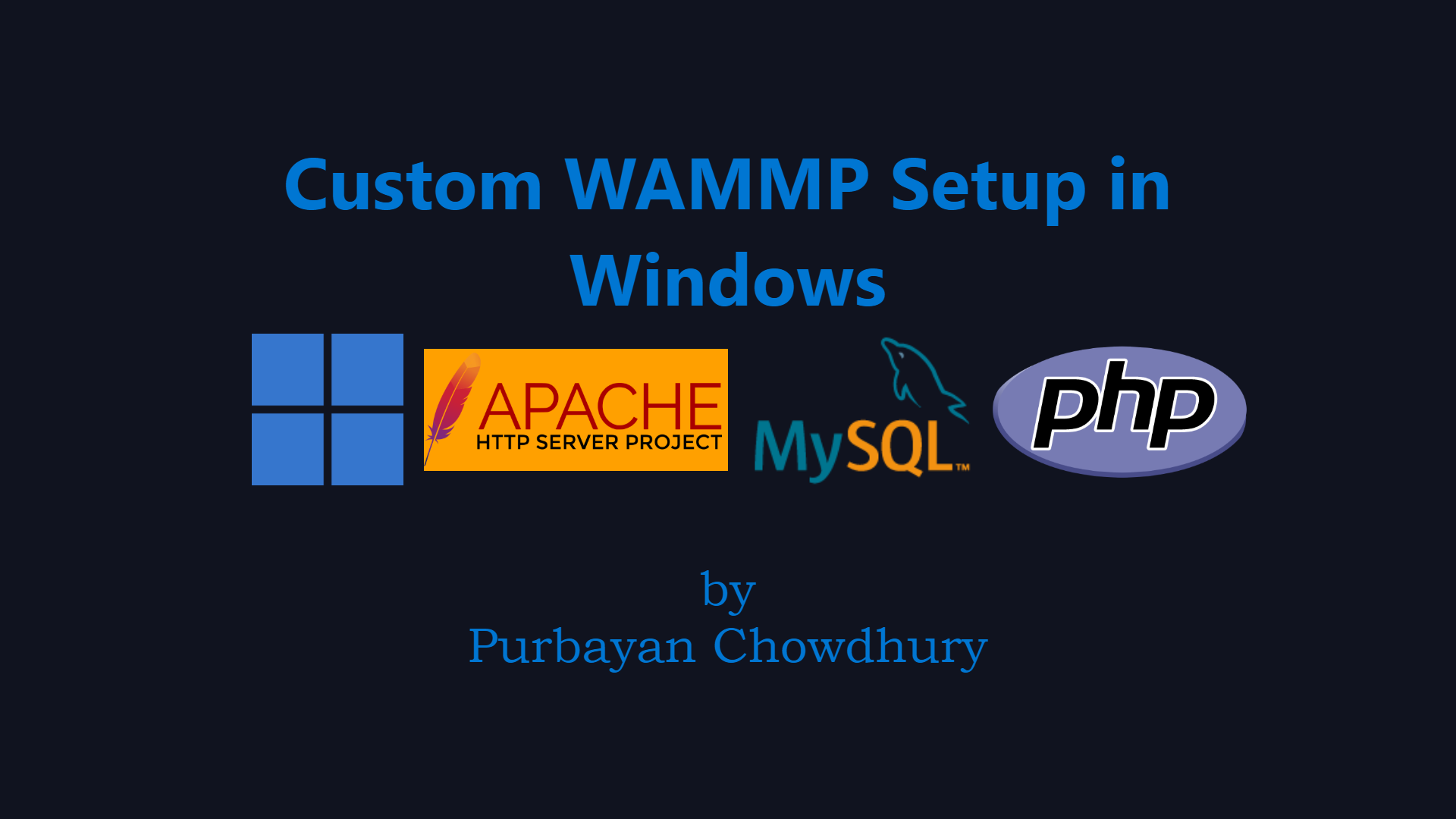 Custom WAMMP Setup in Windows (mod_wsgi support) cover image